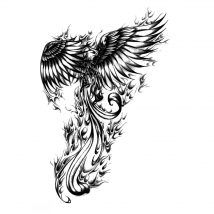 Phoenix Waterproof Temporary Tattoo Sticker On Body  Art Stickers Fake Tattoo Tatouage Henna Temporary Tatoo Sleeve