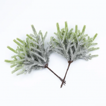 6Pcs Artificial Plants Christmas Tree Wedding Home Decor Accessories Decorative Flowers Wreaths Scrapbooking Fake Pine Needles