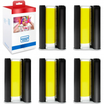 UniPlus 5pcs KP 36IN Ink Cassette Compatible for Canon Selphy Photo Printer CP1200 CP1300 CP910 CP900 Color Ink Paper Printing