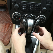 For Land Rover Freelander 2 LR2 07-15 Car Gear Shift Knob Head Cover Trim Sticker ABS Carbon Fiber Texture Interior Accessories