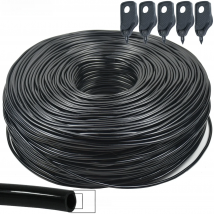 KESLA 5-100M Garden 3/5mm Watering Hose 1/8'' PVC Pipe Micro Drip Irrigation Tubing Sprinkler w/ Puncher for Balcony Greenhouse