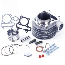 Glixal GY6 125cc Chinese Scooter Engine 52.4mm Cylinder kit with Piston Kit for 4T 152QMI JONWAY ZNEN Roketa ATV Moped