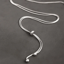 KOFSAC Simple 925 Sterling Silver Necklaces For Women Jewelry Chic Snake Chain Necklace Lady Accessories Valentine's Day Gifts