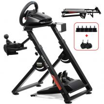 GTPLAYER Supporto per volante per volante Supporto per volante da gioco Supporto per volante da corsa con leva del cambio V1 V2 Supporto per inclinazione Telaio regolabile PS4 Xbox PC