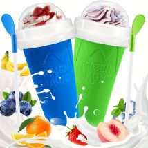 Kreative Slushy Maker Tasse mit Stroh DIY Magic Slushy Maker Squeeze Tasse Fasting Kühlung Machen Tasse Für Milch Shake Slushies