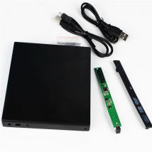 Heretom 12.7mm USB 2.0 External DVD/CD-ROM Case IDE/ PATA to SATA Optical Disk Drive Enclosure For Laptop PC
