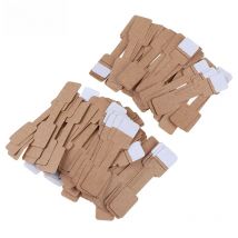 50/100Pcs Quadrate Blank Price Tags Necklace Ring Labels Paper Stickers Paper Jewelry Display Card Labels Hangtag