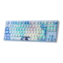 Redragon K707 PRO SE 80% Wireless Gasket RGB 3-Modes 87 Keys Gaming Mechanical Hot-Swap Keyboard, Mint Mambo Switch