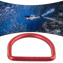 Scuba Diving D-ring 6mm Aluminum Colourful Weight Belt D-Ring Back Flying Stopper Buckle Snorkeling Replace Accessories