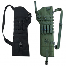 Tactical Dual Rifle Shotgun Bag Scabbard Holster Gun Carry Backpack Airsoft Gun Holster Hunting Pouch Molle Bag