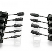 Asweina 9 Type Black Titanium Carbide Nail Drill Bit Milling Cutter Electric Machine For Manicure Apparatus Accessories Tools