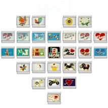 Hapiship Original Daisy Horse Love Butterfly Mom Dog Motorcycle Elephant Charm Fit Bracelet Stainless Steel Jewelry Making DJ003