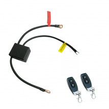 12V 2pcs Wireless Remote Control Motorcycle Battery Disconnect Cut Off Isolator Master Switches Universal