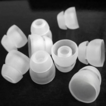 5 Pairs Two Layer Silicone Earbud Eartips Cover Cushions Replacement for In-Ear Earphone Headphone Earplug Ear pads M size