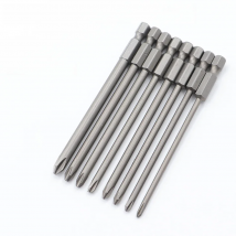 8pcs 100mm Phillips screwdriver bit with magnetic PH0 PH1 PH2 screwdriver bit S2 alloy steel