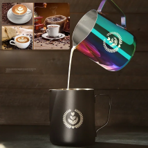 Coffee Milk Frothing Pitcher Jug 304 Stainless Steel With Scale Latte Steam Coffee Specialized Creative Kitchen Cafe Accessories