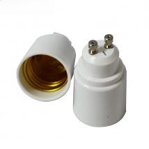 GU10 to E27 Bulb Base Adapter Bi-Pin Connector to Edison Screw Light Socket Converter Heat Resistant Up to 200℃ No Fire Hazard