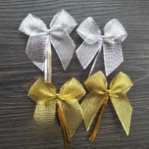 20/50pcs Multiple Colors Satin Ribbon Bowknot Sealing Wire Bakery Packing Birthday Party Gift Bows For Wedding Decoration  6CM