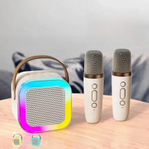 NEW Hot K12 Bluetooth Speaker Portable Home Cute Karaoke Mini Wireless Audio with Microphone K Song Family Singing Machine