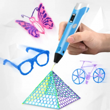 3D Printing Drawing Pen PLA Filament For Kid Child Education Hobbies Toys Birthday Gifts Refills and Lcd Display Screen