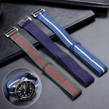 20mm 22mm Nylon Watch Strap Nylon Woven Fabric Military Sport Watch Band for Men Women Bracelet Replacement Canvas Wrist Band