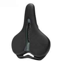 MTB Bike Saddle Breathable Big Butt Cushion Leather Surface Seat Mountain Bicycle Shock Absorbing Hollow Cushion Accessories