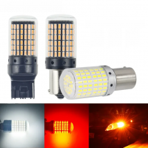 RXZ 1pc CanBus p21w py21w T20 LED W21W W21/5W 7440 T443 led S25 1156 BA15S BAU15S Bulbs 3014 144smd car Turn Signal Lights