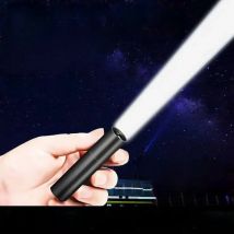 High Power LED EDC Torch Flashlight USB Rechargeable Waterproof Lamp Compact Portable Lantern for Outdoor Activities