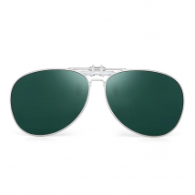 Round Polarized Clip On Sunglasses Fashion Pilot Women Men Filp up Sunglasses UV400