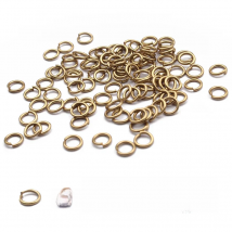 10-200pcs Raw Brass Open Jump Rings Split Rings Jewelry Connector For DIY Earrings Necklace Jewelry Making Findings Supplies