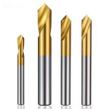 HSS Spot Drill NC CNC Center Bit 60 90 120 Degree TiN Coated Double Head Prepare Guide Pilot Hole Chamfer Machining Tool 6mm 8mm