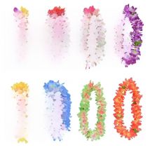 Hawaiian Leis Hawaii Luau Tropical Flower Wreath  Garland Necklace for Beach Vacation  Birthday Party  Wedding Festival