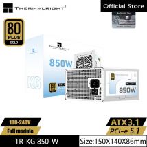 Thermalright TR-KG850 Medaglia in oro bianco alimentatore completamente modulare/supporto ATX3.1/tensione 100-240 V/850 W/750 W supporto PCI-E5.1