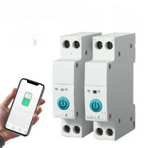 Tuya WiFi Smart Circuit Breaker MCB 1P+N 63A Timer Power Energy kWh Voltage Current Meter Protector Voice Remote Control Switch