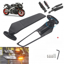 For Aprilia GPR250R APR250 rs660 RS125 RS250 Motorcycle Mirror Modified Wind Wing Adjustable Rotating Rearview Mirror Moto