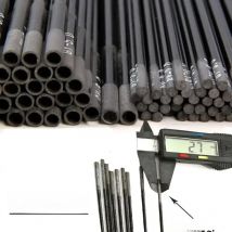 2.2mm-4.1mm 5 Pieces 80cm Fishing Rod Tip Spare Sections Taiwan Fishing Rod Full Size Solid Hollow Carbon Rod Accessories Sturdy