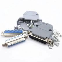 10 Pcs Plastic Cover Housing Hood For D-SUB 25 Pin 2 Rows DB25 Pin Seria db25 male female DIY   with shell JACK