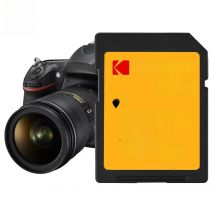 KODAK SD Card for Camera High Speed 100MB/s C10 Memory Card 32GB 64GB 128GB 256GB SDXC A1 U3 V30 UHS-I sdcards for 4K HD SLR DV