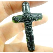 natural stone Quartz crystal Turquoises Chinese stone hand-carved cross pendant for diy jewelry making necklace Accessories