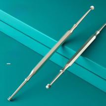 MR.GREEN Double Head Ear Wax Removal Ear Cleaner Double End Earwax Remover 360° Cleaning Ear Pick Stainless Steel Ear Care Tools