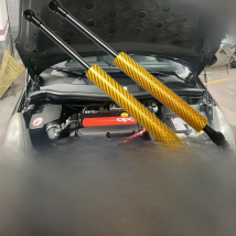 Hood Struts For Opel Corsa D 2006-2014 Front Bonnet Modify Lift Support Shock Damper Absorber Carbon Fiber Gas Spring Piston Rod
