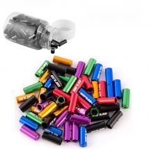 GUB 100pcs Aluminium Bicycle Shift Brake Cable Cap MTB Road Bike Brake Shift Wire Tube Cable Protector End Tip Cap Accessories