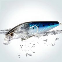 Hunthouse Seabass Fishing Lures Wobblers Laser Minnow Baits Floating 99mm/15g Surface Like Real Baitfish Saltwater For Bass