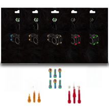 Handlebar Stem Bolts 6Pcs M5x18 For-MTB Bike Bolts Handlebar Stem Shifter Screws Fasteners Red Orange Color Green Blue
