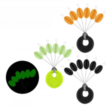 60Pcs 10 Set S M L Big Line Stops Space Beans Fishing Tackle Sea Carp Fly Fishing Bait Sport Tool Float Catfish Round Float Ball