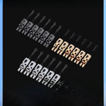 6pcs Electric Guitar Double Locking System Locked String Saddles Tremolo Bridge Black/Chrome/Gold