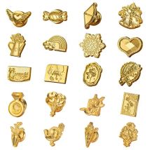 1pc Heterotypic Wax Seal Stamp Vintage Sealing Stamp Head For Cards Envelopes Wedding Invitations Gift Packaging Scrapbooking