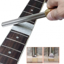 Guitar Fret Crowning File with Neck Protective Sheet Practical Fret Edge File for Electric Guitar Ukulele Bass In Stock