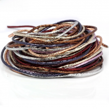 OlingArt 3mm 3m/Lot Round PU Leather Cord Bright Rope For European Style DIY Necklace Bracelet Choker Craft Jewelry Making NEW