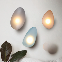 Nordic Design Color Glass LED Wall Lamp Home Decor Ceiling Wall Lights Hotel Corridor Living Room Beroom Bedside Sconce Lighting